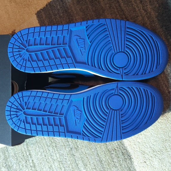 Jordan 1 Mid Black Royal Blue Size 11 - Picture 4 of 6